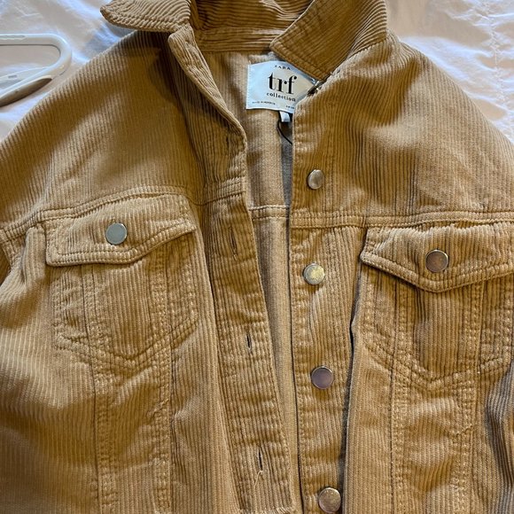 Corduroy Cropped Jacket Size S - Zara - Picture 3 of 3